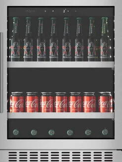 Juomakaappi mQuvée BeerServer 60 BS60S-700, 60cm, teräs, integroitava