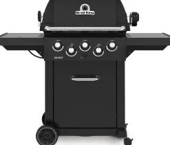 Kaasugrilli Broil King Signet 390 Shadow, 3 poltinta, sivukeitin, varraspaahdin