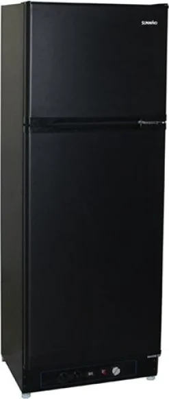 Kaasujääkaappi pakastelokerolla Sunwind Ventus 225, 60cm, 167/46 l, musta