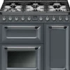 Kaasuliesi/kiertoilmauuni Smeg TR93GR, 90cm, harmaa