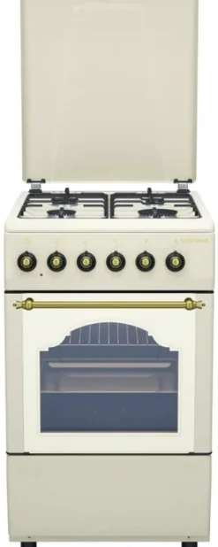 Kaasuliesi Schlosser FS5403MAZC sähköuunilla 50 cm beige