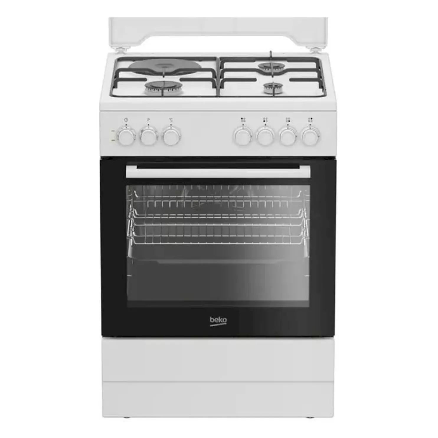 Kaasuliesi sähköuunilla Beko FBE63131WCS, 60cm, valkoinen