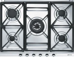 Kaasuliesitaso Smeg SE70SGH-5, 70cm, teräs