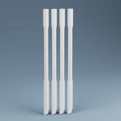 Kaidepinna Lundbergs Stockholm 1140mm MDF valkoinen 4kpl/pkt, ulkopuoliseen asennukseen