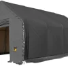 Kalustohalli Ranch Premium, 9.15x24.4x6.1m, 900g pvc, harmaa