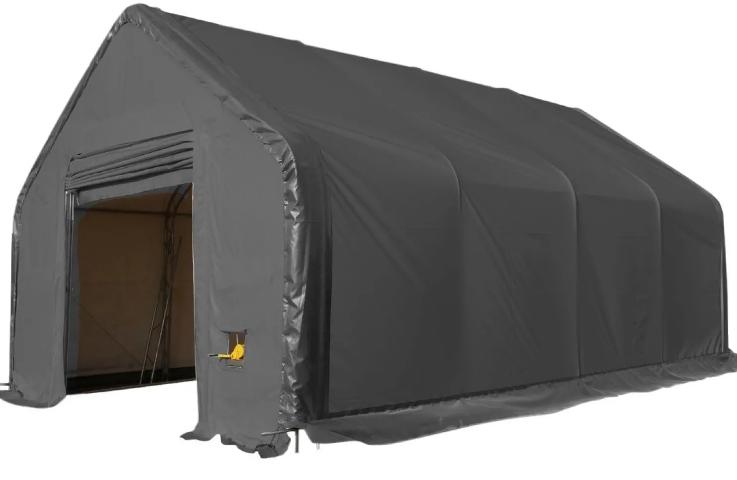 Kalustohalli Ranch Premium, 9.15x24.4x6.1m, 900g pvc, harmaa