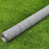 Kanaverkko galvanoitu PVC pinnoitteella silmäkoko 25mm 25x0.5m hopea