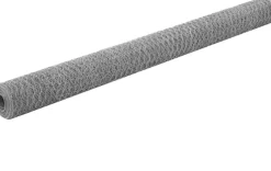 Kanaverkko galvanoitu teräs silmäkoko 13mm 25x1.5m hopea