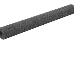 Kanaverkko teräs PVC pinnoitteella silmäkoko 50mm 36x1.2m harmaa
