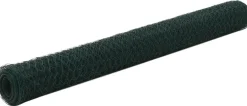Kanaverkko teräs PVC pinnoitteella silmäkoko 13mm 25x1.2m vihreä