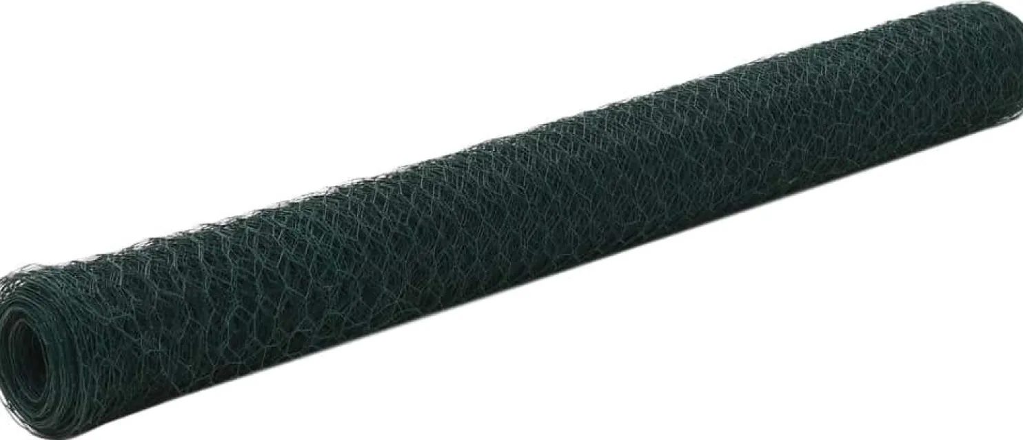 Kanaverkko teräs PVC pinnoitteella silmäkoko 50mm 25x0.75m harmaa