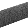 Kanaverkko teräs PVC pinnoitteella silmäkoko 50mm 25x0.5m harmaa