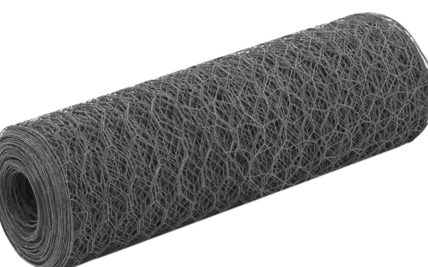 Kanaverkko teräs PVC pinnoitteella silmäkoko 50mm 25x0.5m harmaa