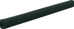 Kanaverkko teräs PVC pinnoitteella silmäkoko 13mm 25x1.5m vihreä