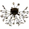 Kattoplafondi Aneta Lighting Viva kristalli musta