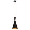 Kattovalaisin Linento Lighting Elmas, musta/punainen, Ø19cm