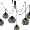 Kattovalaisin Linento Lighting Lytle 6-osainen musta