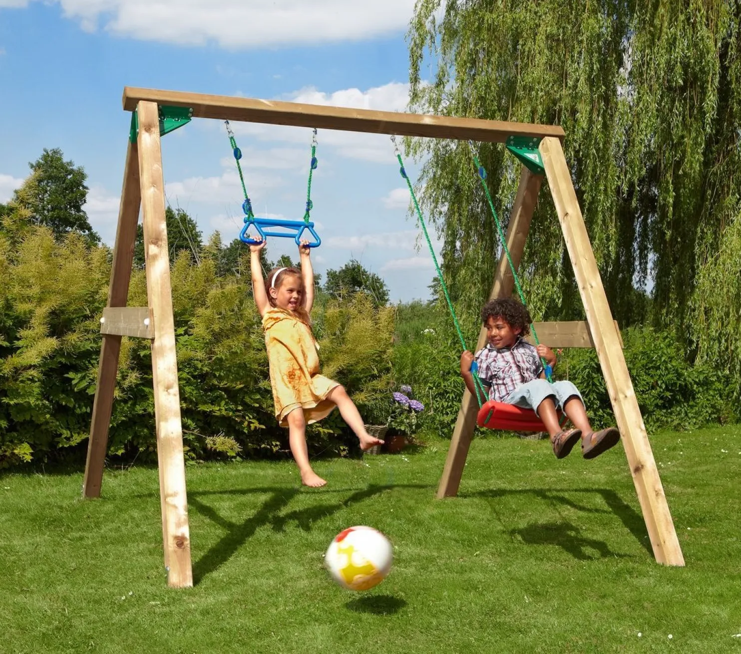Keinu Jungle Gym Swing sis. puutavaran
