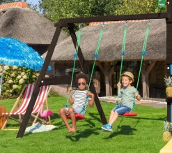 Keinumoduuli Jungle Gym 2-Swing Module 220, mustaksi petsattu