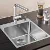 Keittiöallas Blanco Andano 400-IFA, 440x500mm, rst, hanalipalla