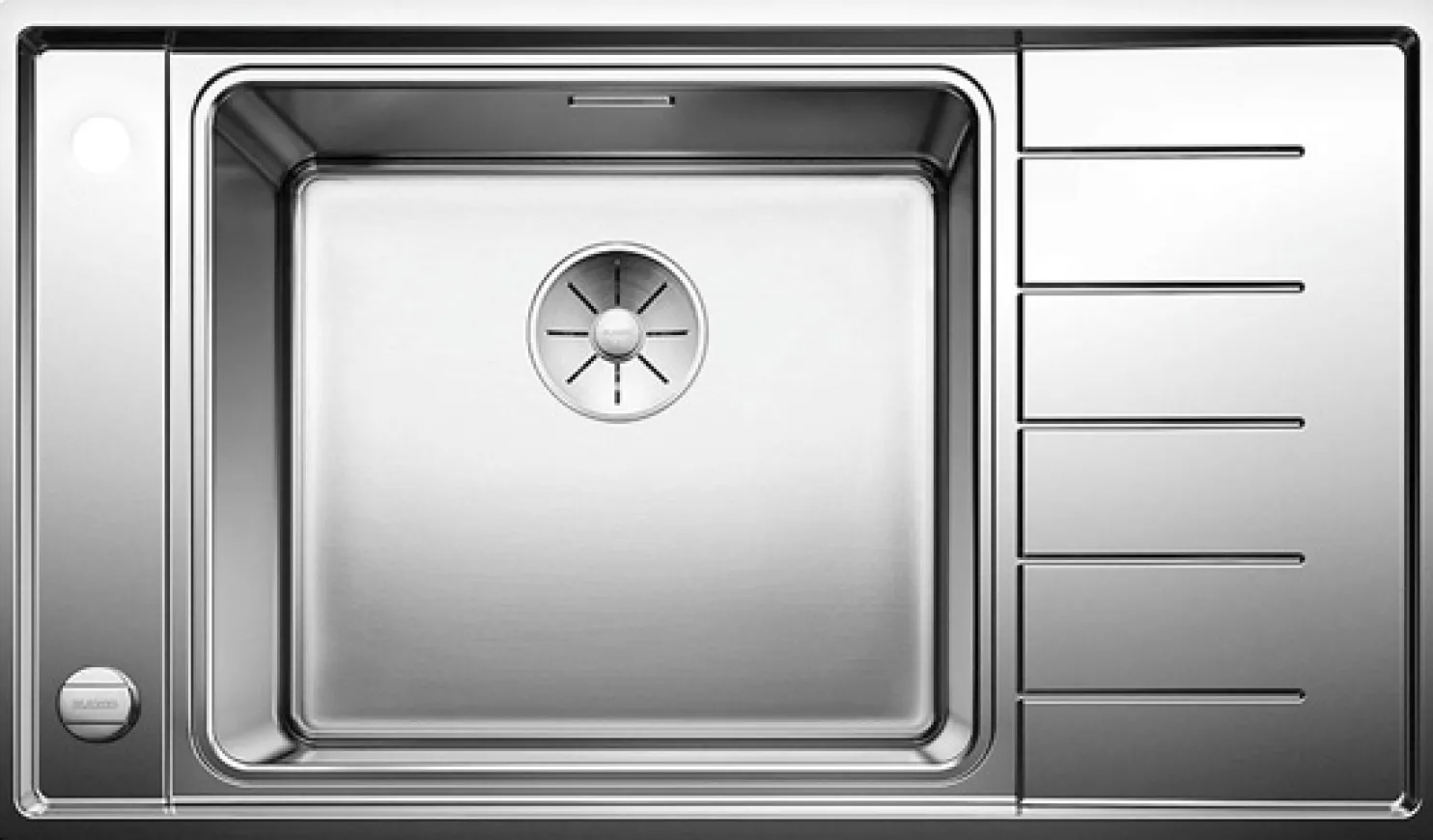Keittiöallas Blanco Andano XL 6 S-IF Compact, 860x500mm, rst, taso oikealla, upotettava/huullettava