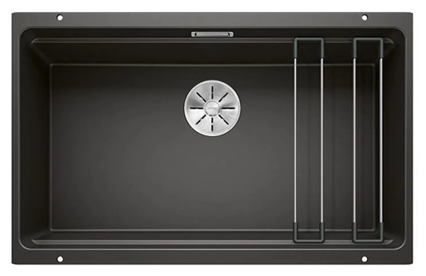 Keittiöallas Blanco Etagon 700-U, 730x460mm, silgranit, altakiinnitettävä, mattamusta