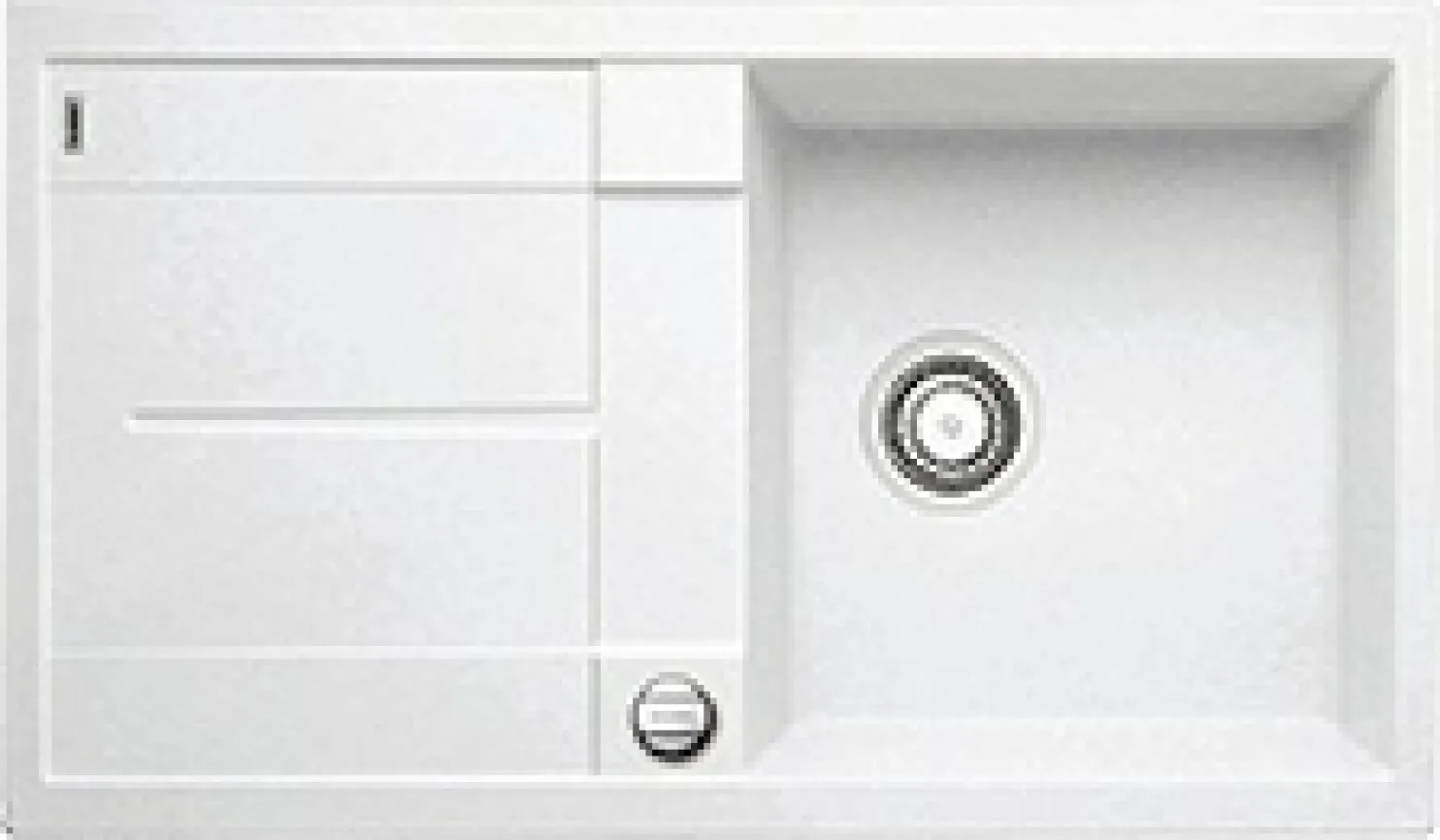 Keittiöallas Blanco Metra 5 S, 860x500mm, silgranit, eri värejä