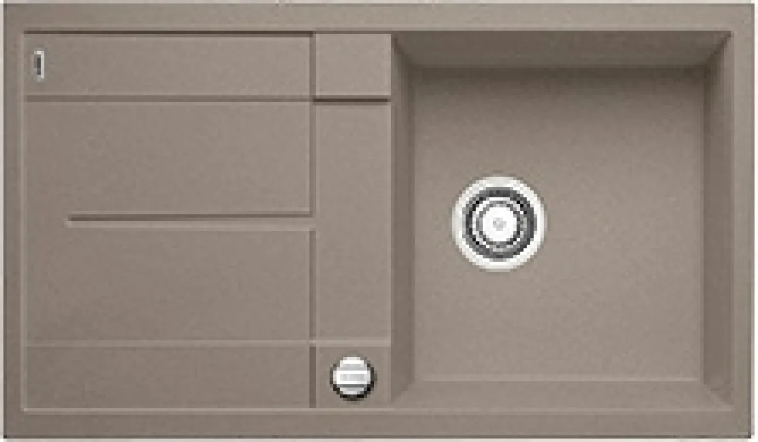 Keittiöallas Blanco Metra 5 S, 860x500mm, silgranit, eri värejä