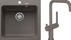 Keittiöallas Blanco Naya 5 ja Lapetek Lino-A keittiöhana APK-liitäntä eri värejä