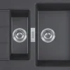 Keittiöallas Frank Sirius S2D 651-78 780x500 mm Tectonite musta