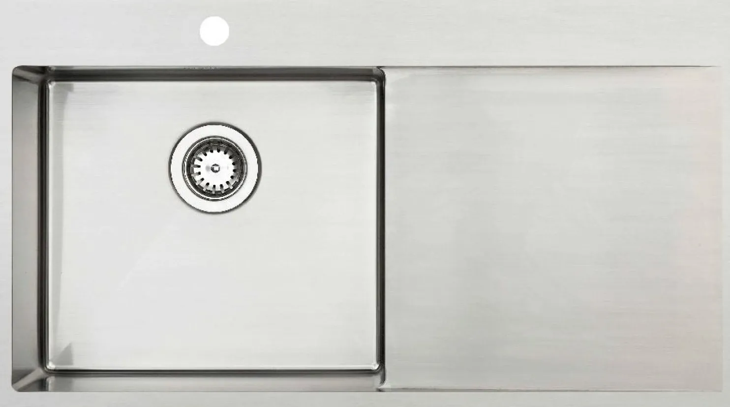 Keittiöallas Lavabo Kubus 900 L Soft, 900x500mm, ruostumaton teräs,