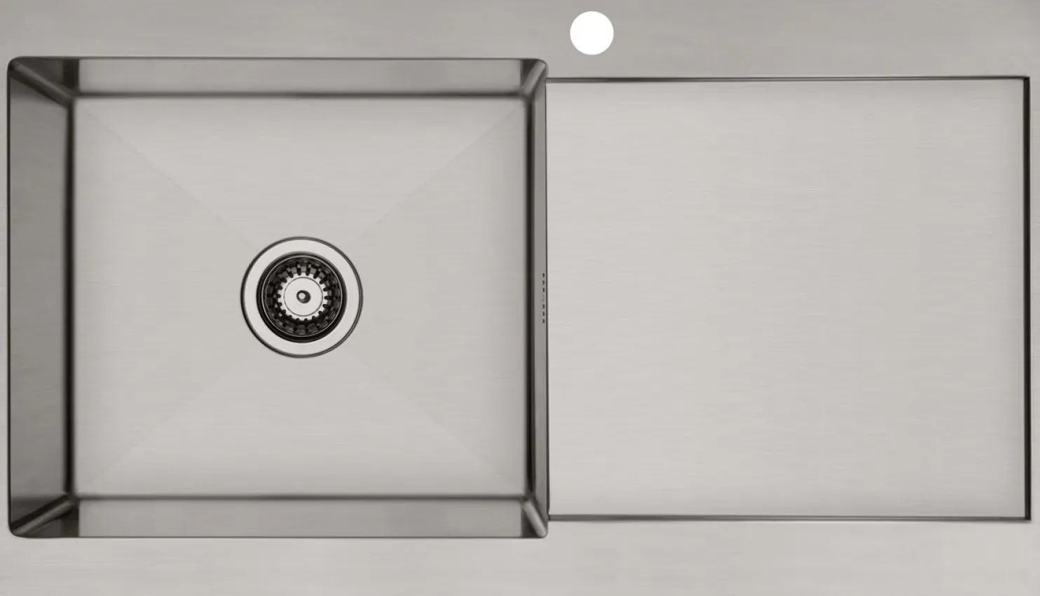 Keittiöallas Lavabo Kubus 900 L Soft, 900x510mm, ruostumaton teräs
