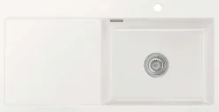 Keittiöallas Lavabo Mera 100 SL, 1000x510mm, oikea, keramiikka, valkoinen, eri pohjaventtiin värejä