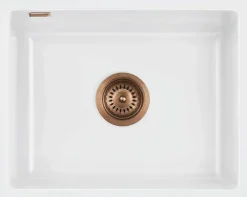 Keittiöallas Lavabo Mera 50 U, 556x441mm, keramiikka, mattavalkoinen, eri pohjaventtiilin värejä