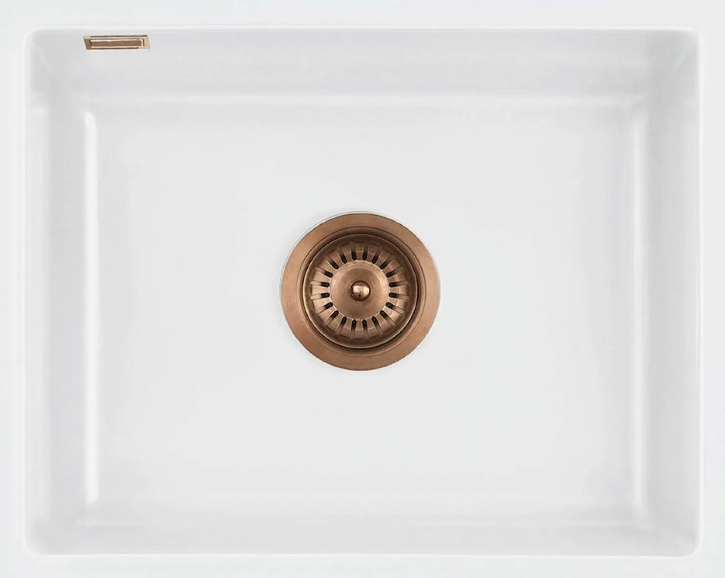 Keittiöallas Lavabo Mera 50 U, 556x441mm, keramiikka, mattavalkoinen, eri pohjaventtiilin värejä