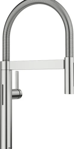 Keittiöhana Blanco Culina-S II Mini AC, ulosvedettävä juoksuputki, rst-optik