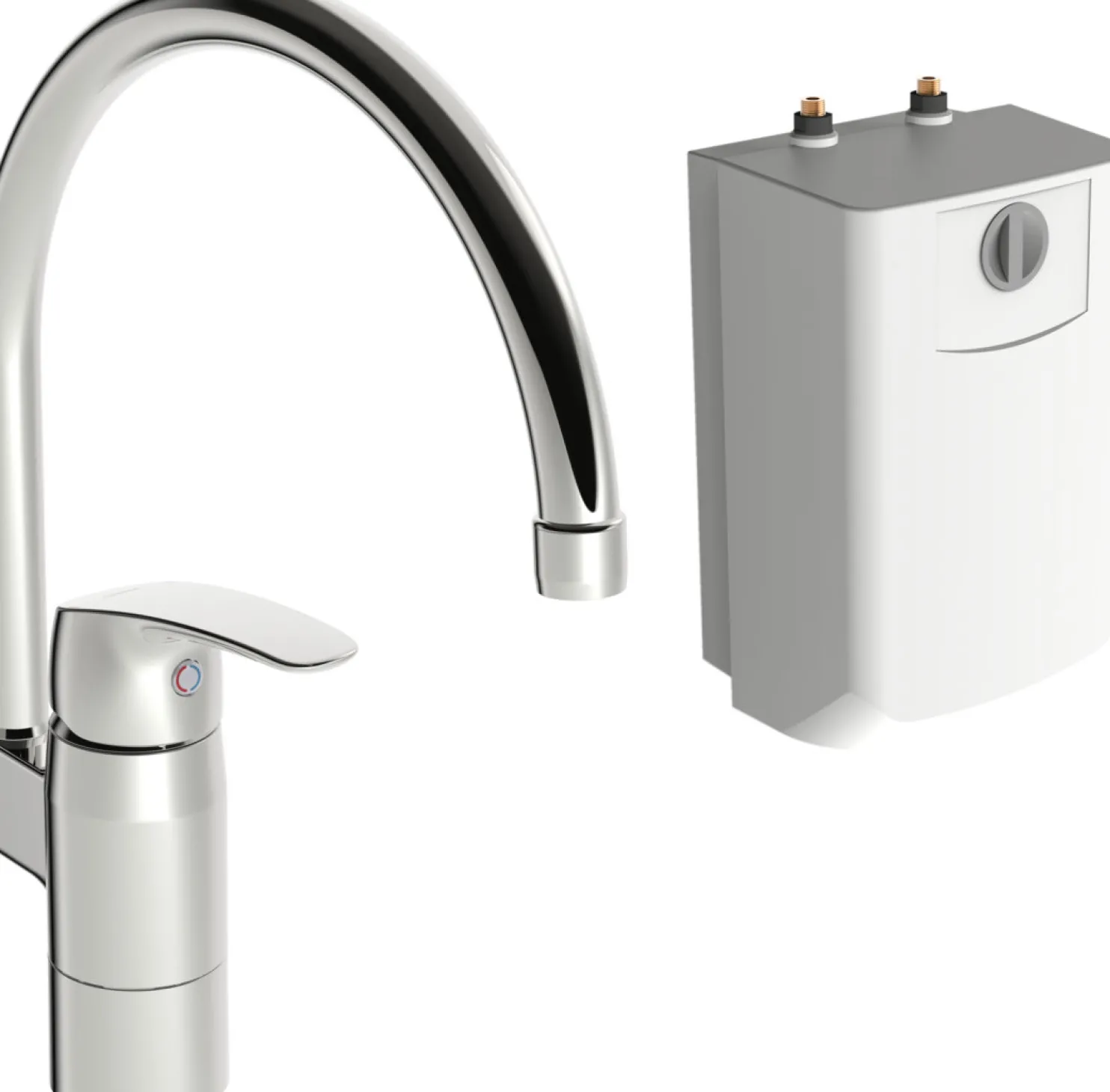 Keittiöhana mökille Oras Safira 1024F, vedenlämmitin, kromi