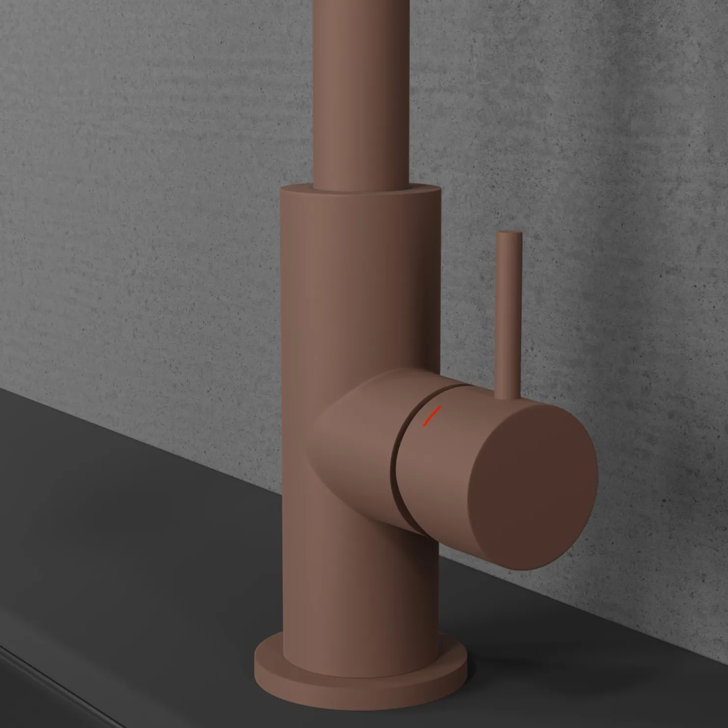 Keittiöhanan kahva by Scandtap Short Bar Rust 5 mm