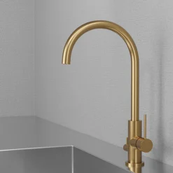 Keittiöhana Scandtap Steel Equip Sand D APK-liitäntä messinki