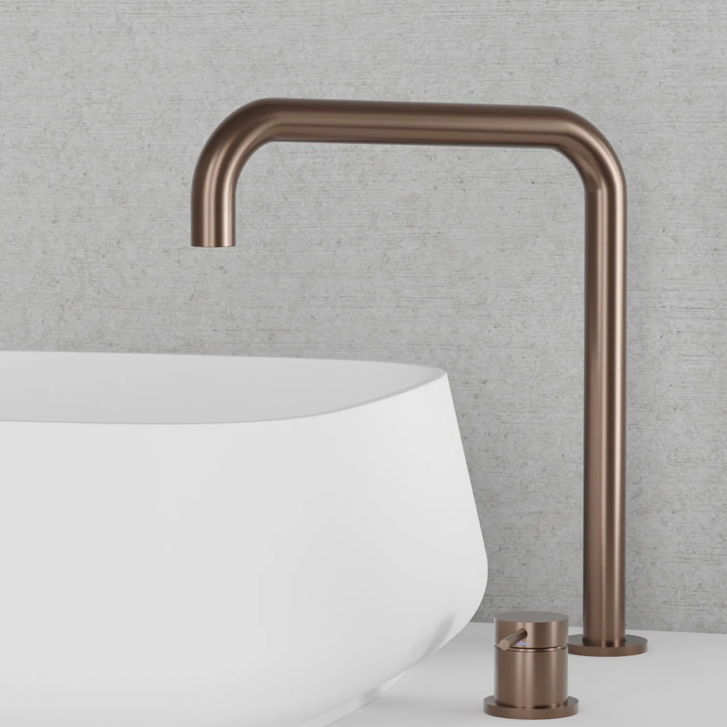 Keittiöhana Scandtap Steel Harmonized K2 Square Amber, kupari