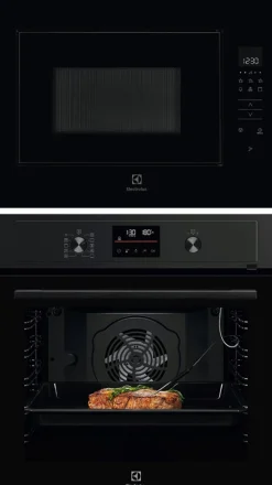 Keittiöpaketti Electrolux - COP800B kalusteuuni ja KMFD264NB mikroaaltouuni, musta