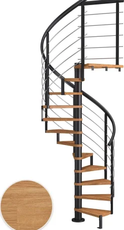 Kierreportaat Dolle Montreal, Design-kaide, öljytty tammi, eri värejä ja kokoja
