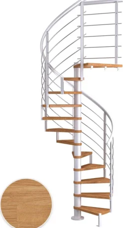 Kierreportaat Dolle Montreal, Design-kaide, öljytty tammi, eri värejä ja kokoja