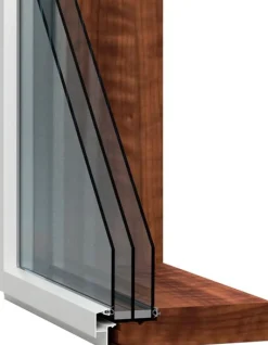 Kiinteä ikkuna HR-ikkunat MEKA 3k, puu-alumiini, karmi 220mm, mittatilaus
