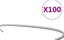 Kivikorien koukut 100kpl galvanoitu teräs 30cm
