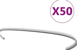 Kivikorien koukut 50kpl galvanoitu teräs 20cm