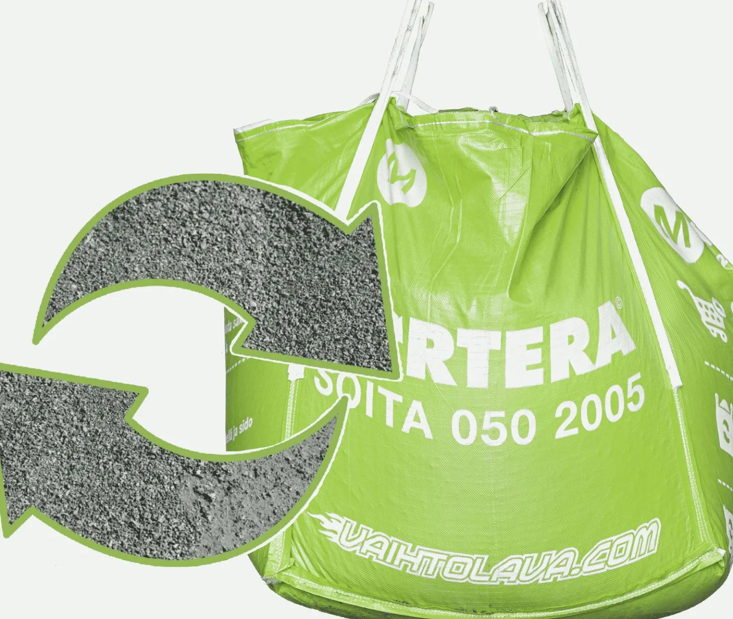 Kivituhka Sortera Suursäkki M, 1000 kg