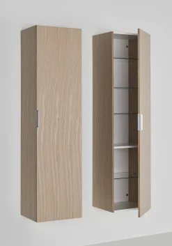 Korkea kaappi Hafa Go, 400x1555 mm, vaalea tammi