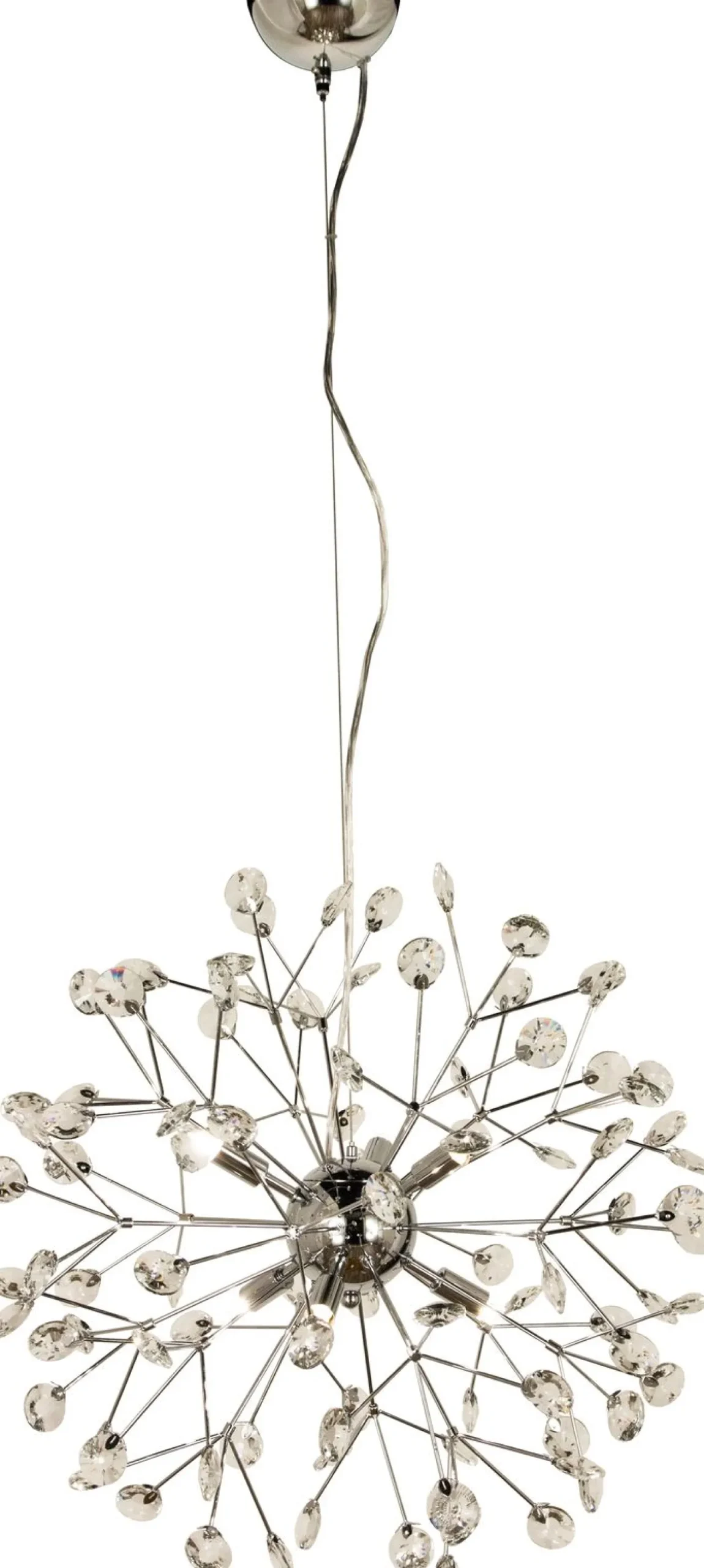 Kristallikattovalaisin Aneta Lighting Viva ø 55 cm kromi/kirkas K9-kristallilasi