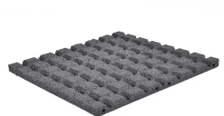 Kumilaatta Nordic Play, 500x500x30mm musta